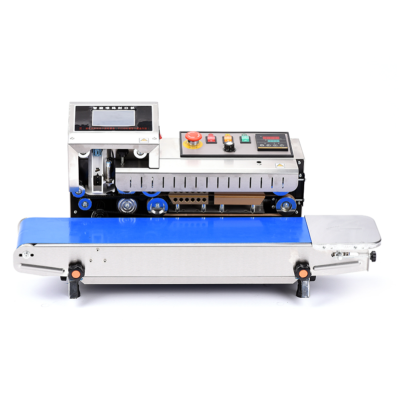 Beijue FR-1600 Automatic Code Spraying Commercial Sealing Machine Fully Automatic Film Plastic Aluminum Foil Bag Continuous Sealing Machine